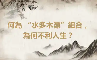 何為 “水多木漂”組合，為何不利人生？